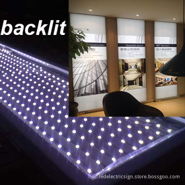 Frameless LED Light Box Advertismenttextile Fabric Aluminum Frame Advertising Display